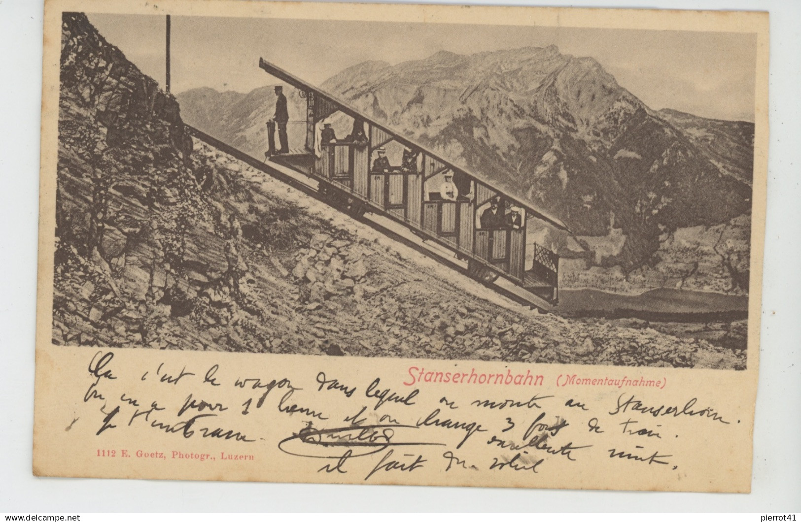SUISSE - NIDWALD - STANS - STANSERHORNBAHN (1901)