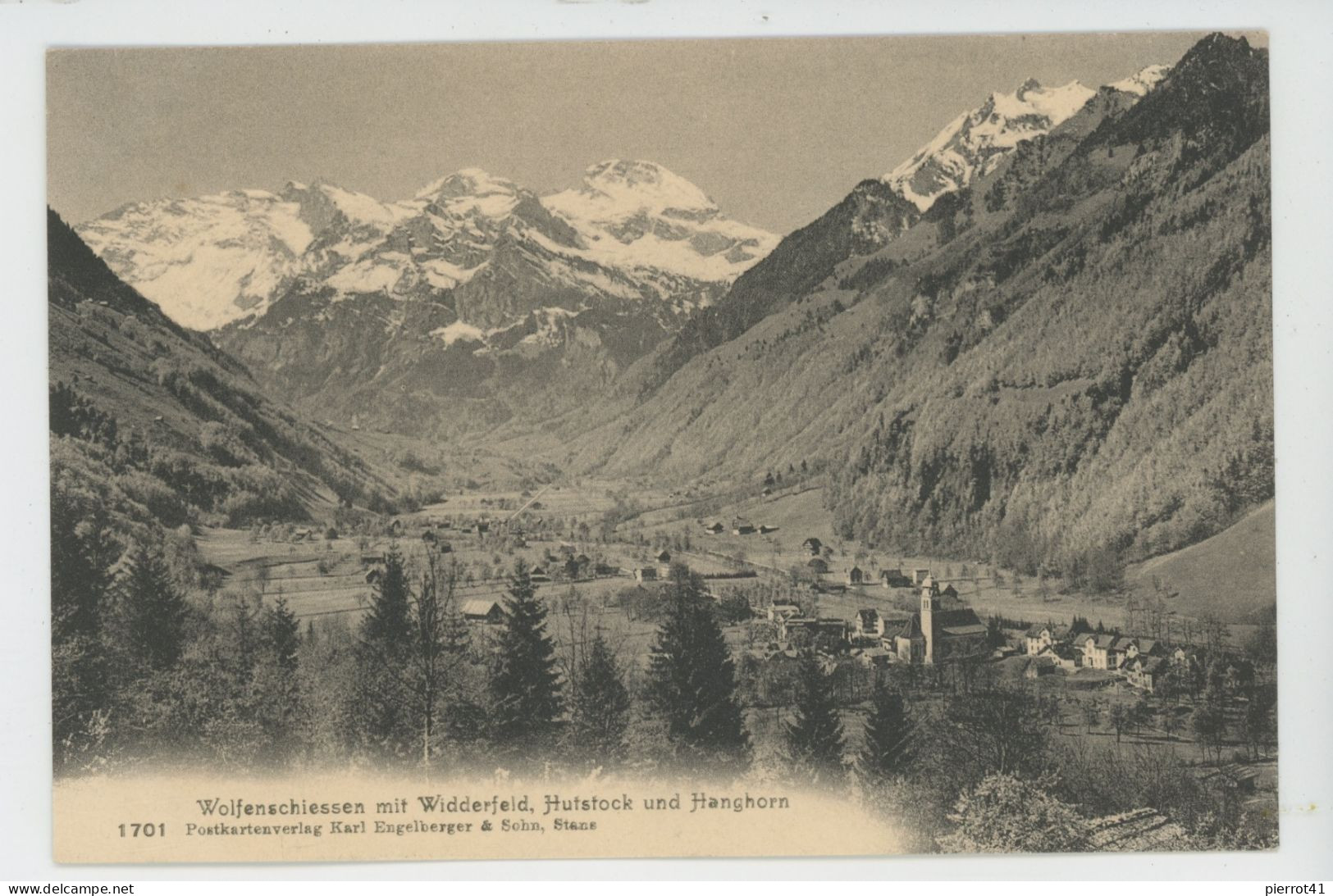 SUISSE - NIDWALD - WOLFENSCHIESSEN mit Widderfeld , Hutstock und Hanghorn