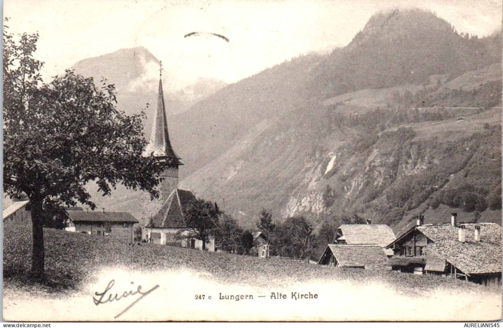 SUISSE - OBWALD - LUNGEN - alte Kirche