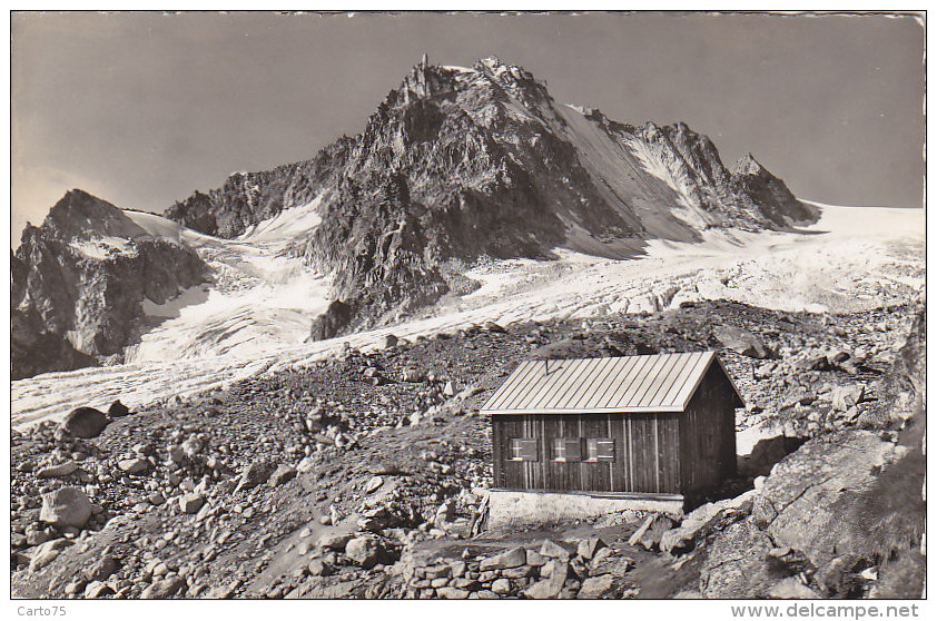 Suisse -  Orny - Cabane d'Orny et le Portalet - Cachet Cabane Refuge Club Alpin d'Orny - Postmarked 1951