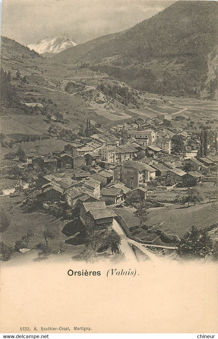 SUISSE ORSIERES VUE GENERALE