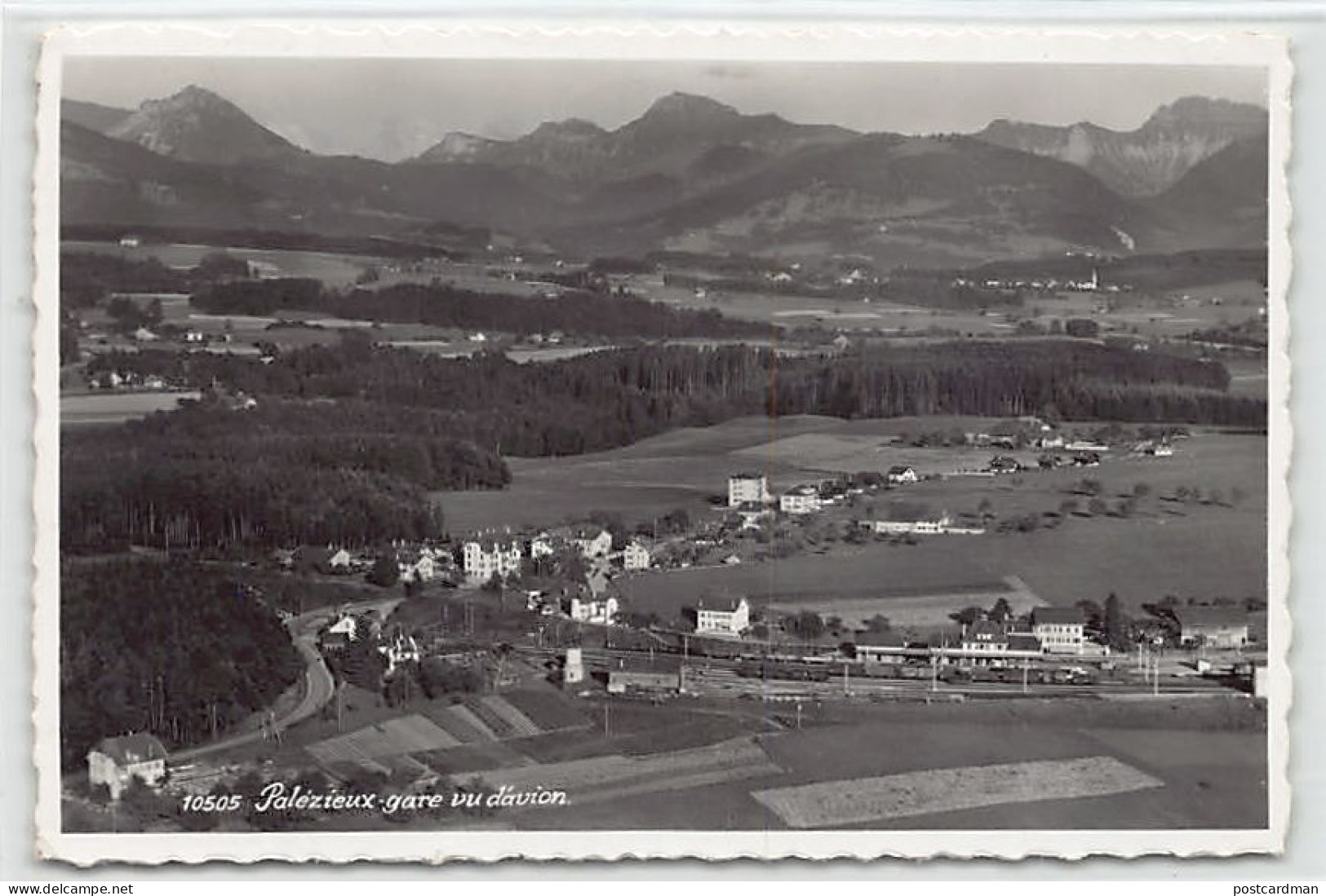 Suisse - PALÉZIEUX (VD) Vue aérienne - La Gare - Ed. Perrochet 10505