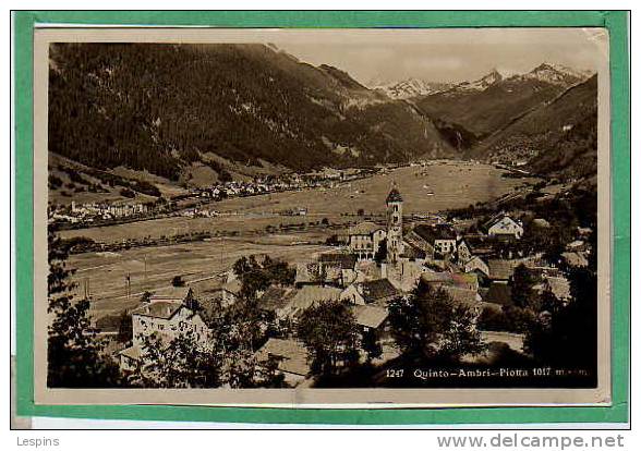 SUISSE -- Quinto Ambri - Piotta