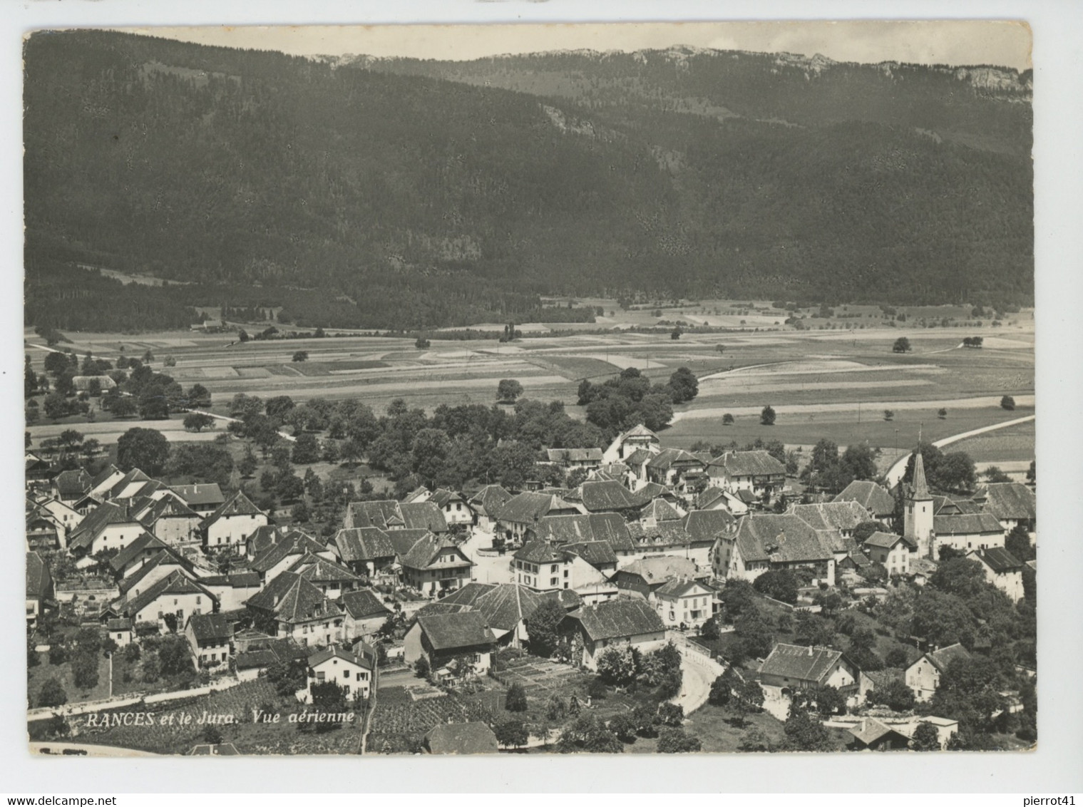 SUISSE - RANCES et le Jura - Vue aérienne