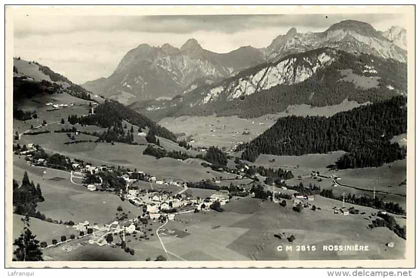 suisse - ref C157- rossiniere  -carte bon etat   -