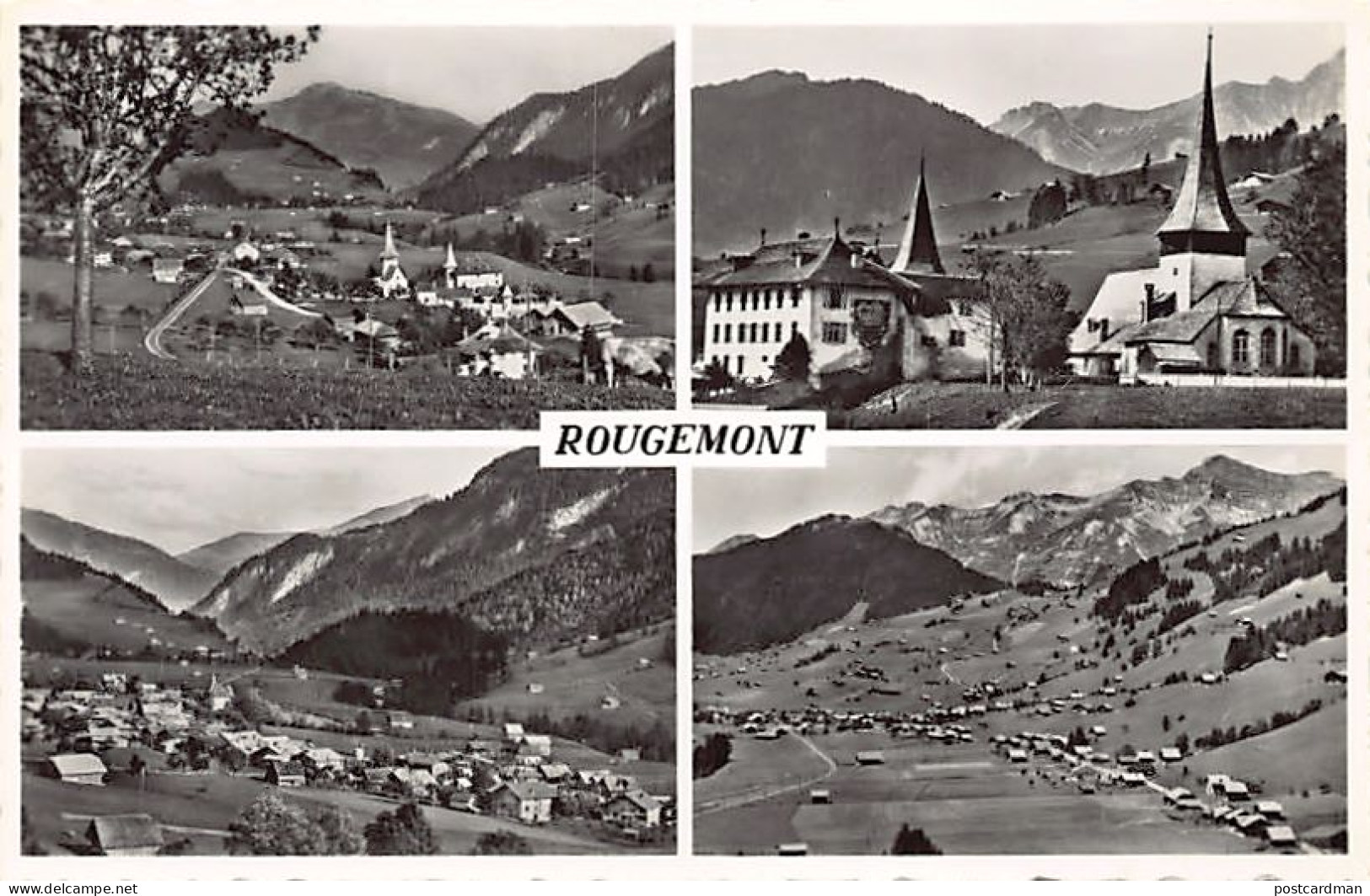 Suisse - ROUGEMONT (VD) Carte multi-vues - Ed. Perrochet 4592
