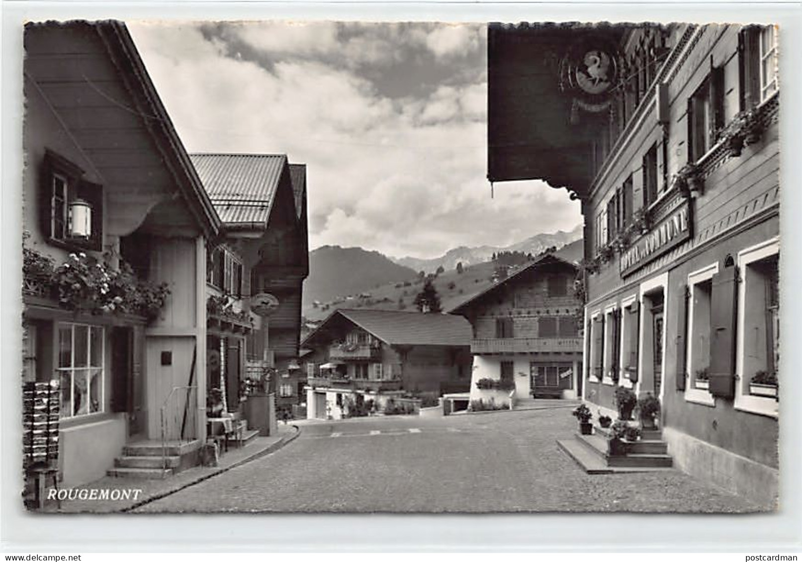 Suisse - ROUGEMONT (VD) Centre ville - Hotel de Commune - Ed. A. Deriaz 10785