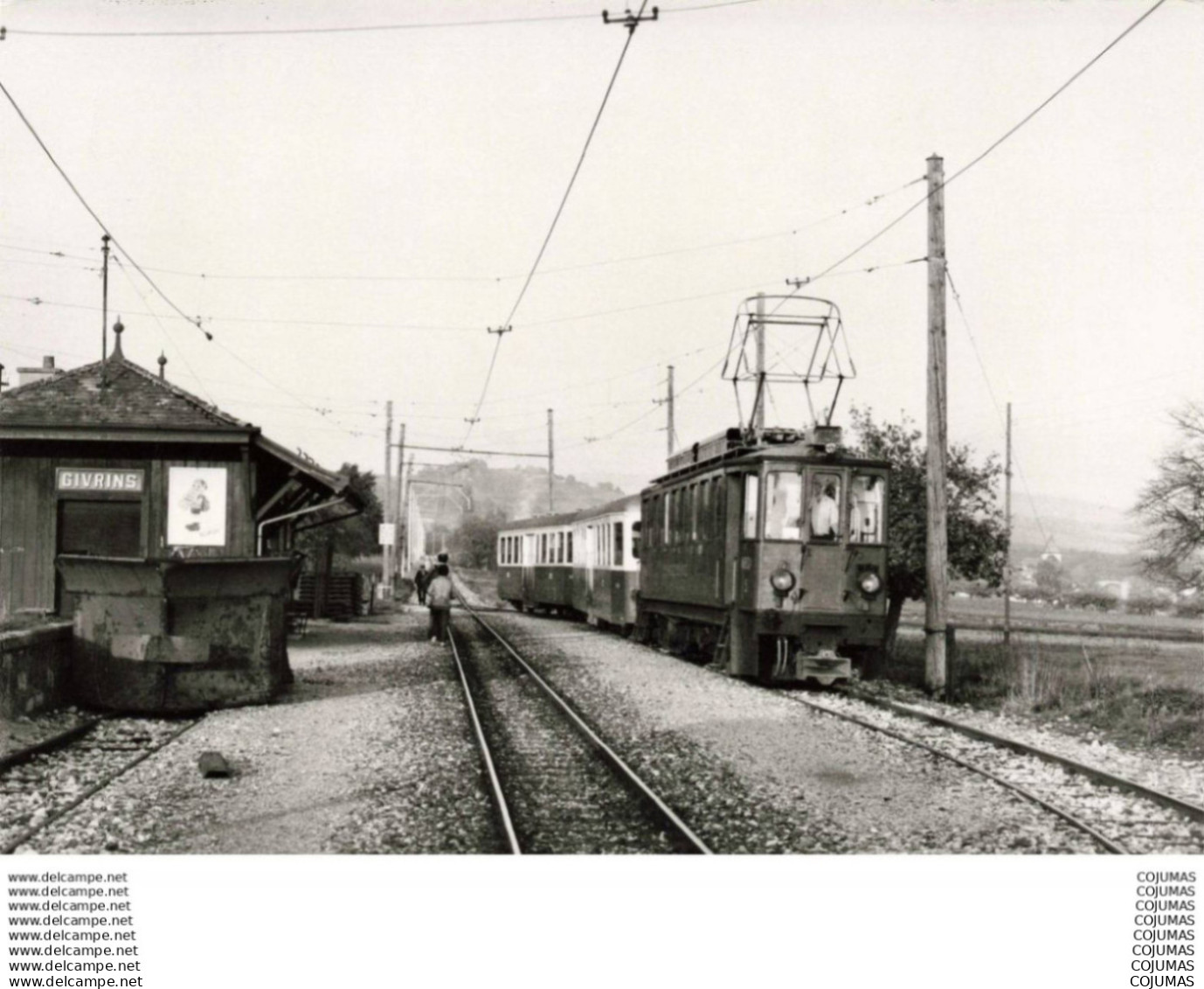 SUISSE - S01083 - Train-ABDe 4/4 5 et voitures ex BD B41 42Givrins Septembre 1985-Grandguillaume 10x15 cm