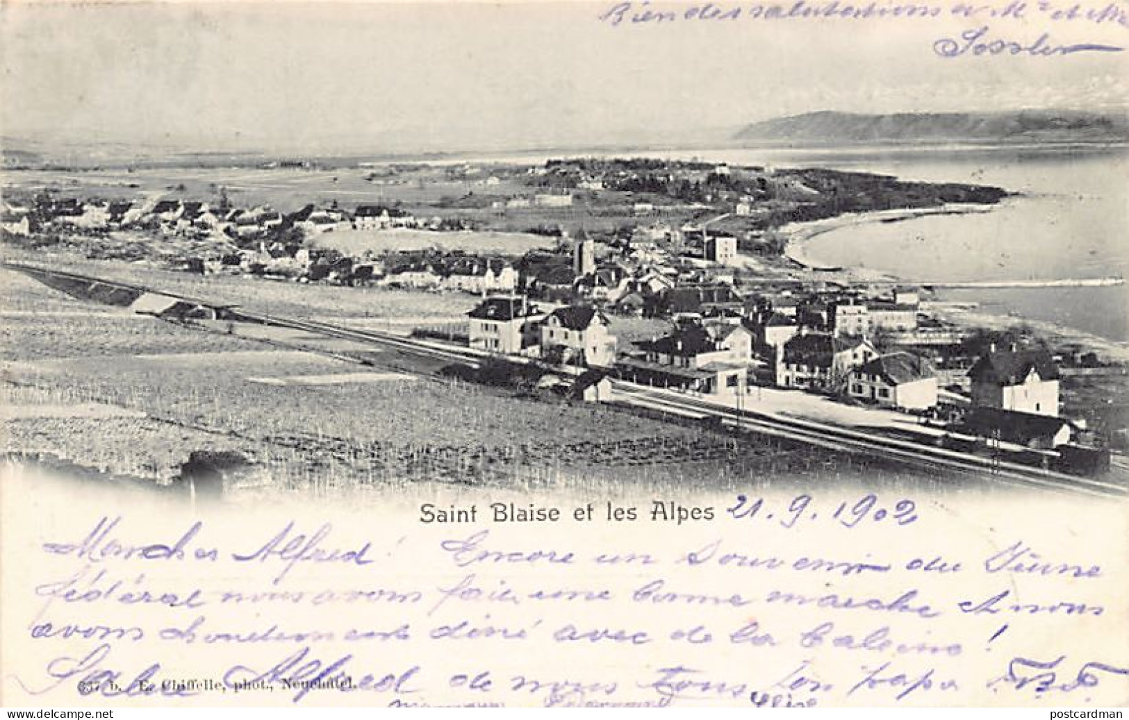 Suisse - SAINT-BLAISE (NE) Vue générale - Ed. E. Chiffelle 337