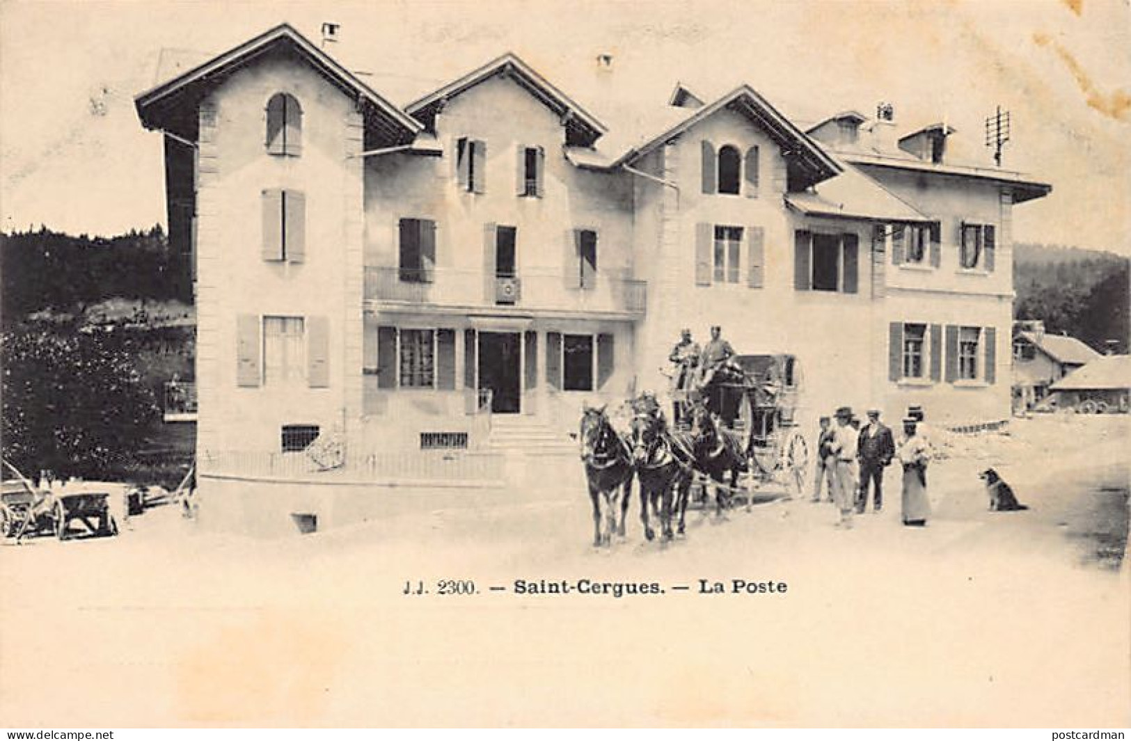 Suisse - SAINT-CERGUE Saint-Cergues (VD) La poste - Diligence - Ed. Jullien 2300