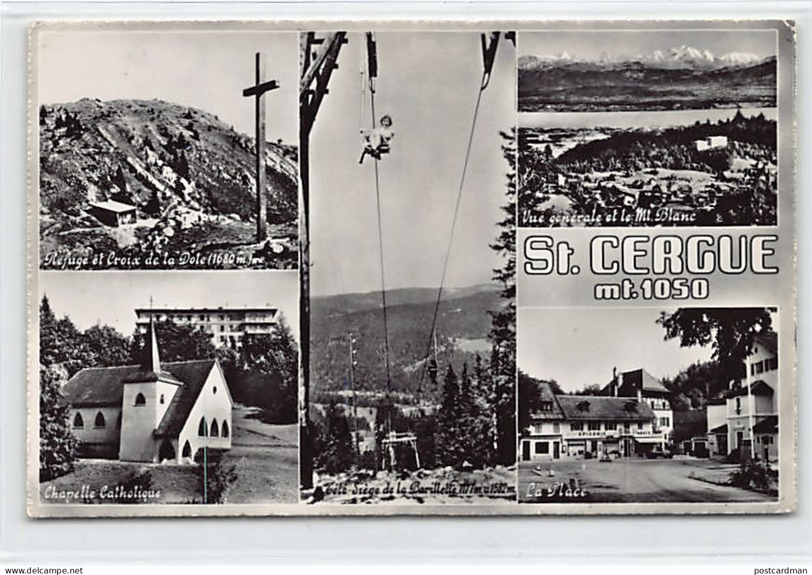 Suisse - SAINT CERGUE (VD) Carte multi-vues - Ed. C. Sartori 3332