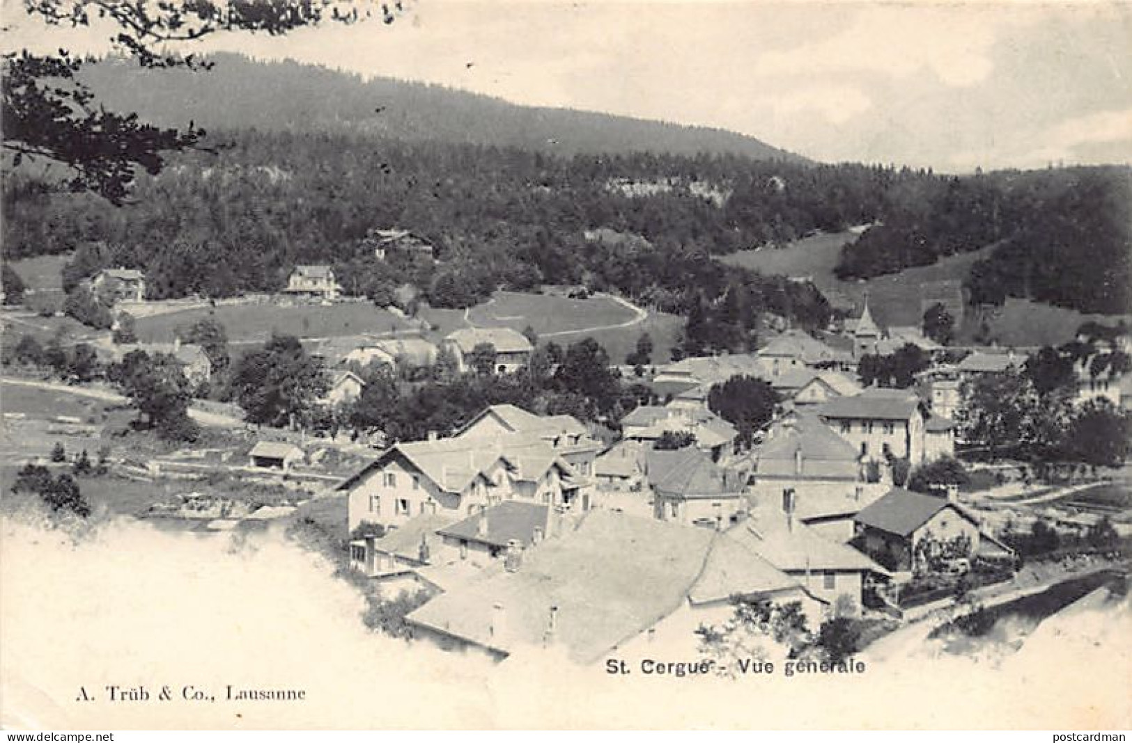 Suisse - SAINT-CERGUE (VD) Vue générale - Ed. A. Trüb