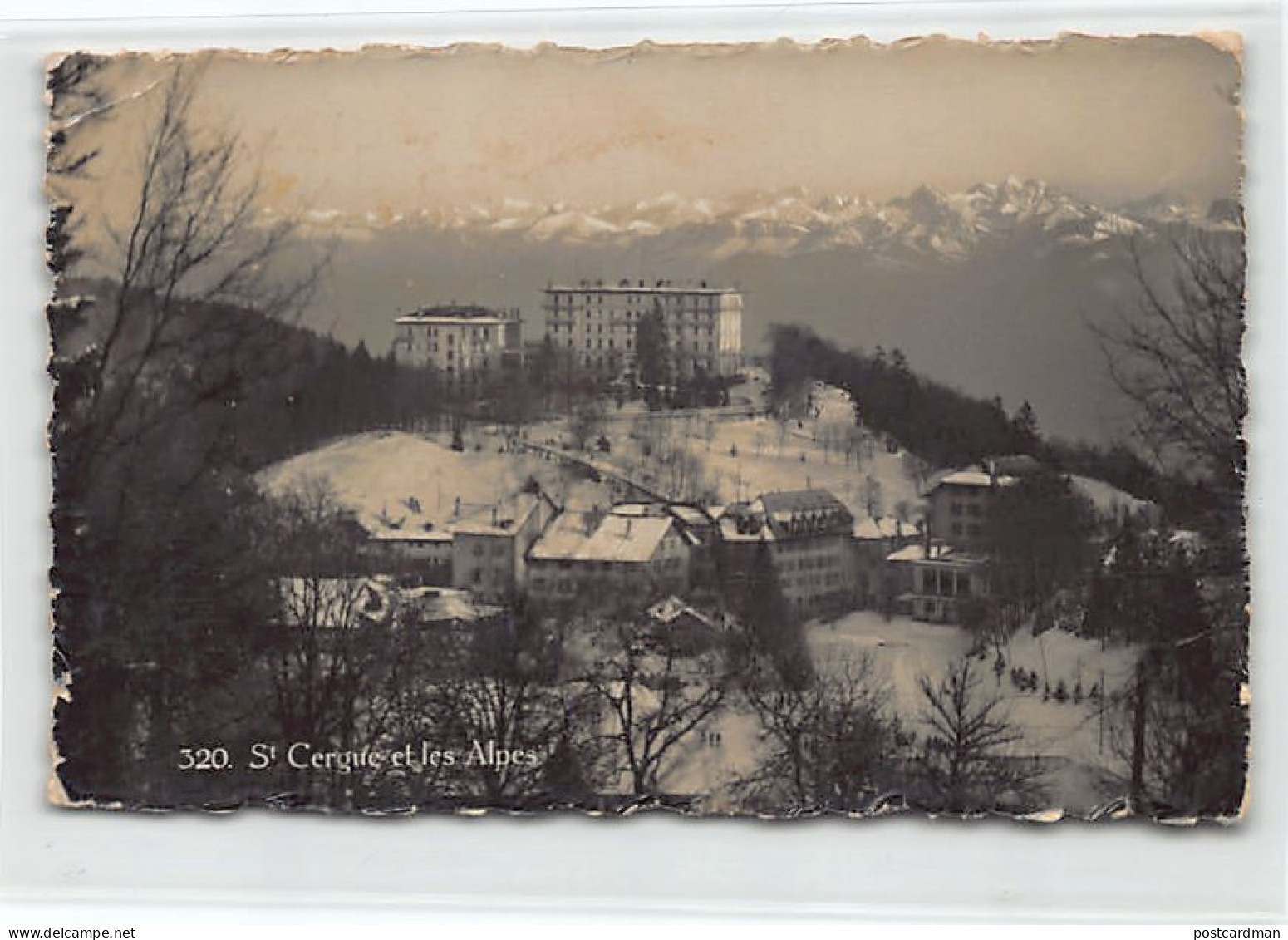 Suisse - Saint-Cergue (VD) Vue générale - Les Alpes - Ed. O. Sartori 320