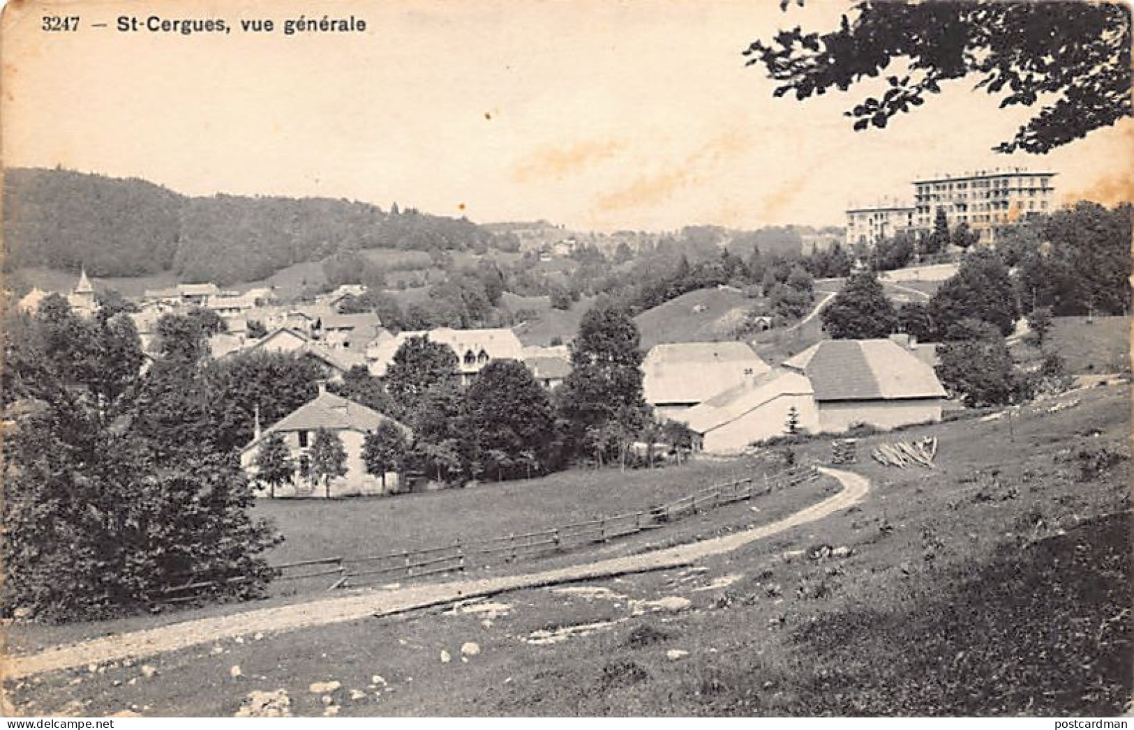 Suisse - SAINT CERGUES (VD) Vue générale - Ed. E. Rossier 3247