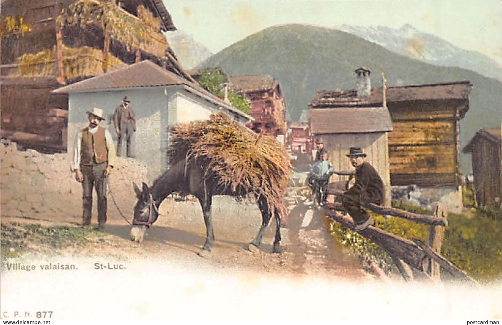 Suisse - SAINT-LUC (VS) Village valaisan - Ed. C.P.N. 877