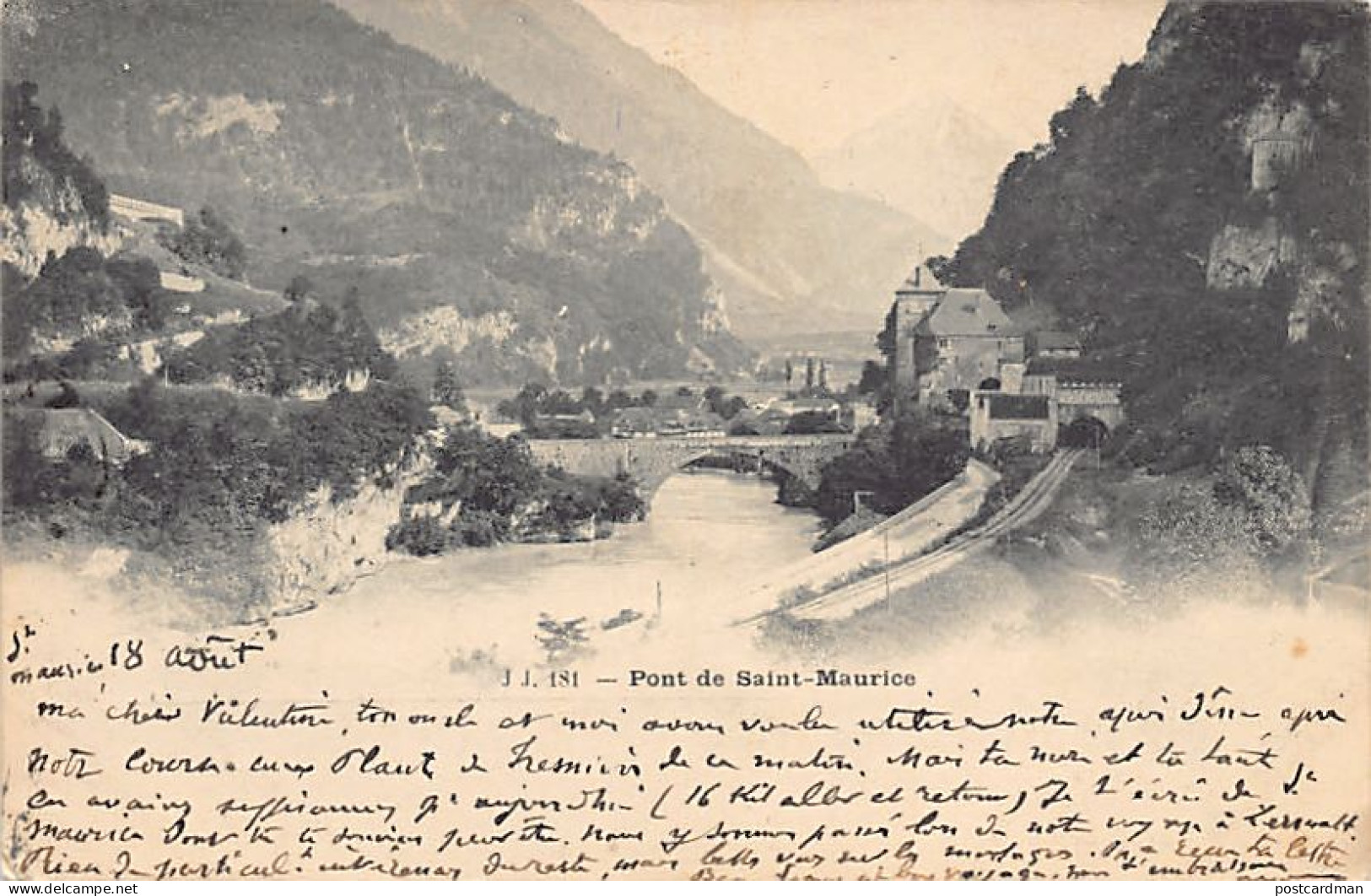 Suisse - SAINT MAURICE (VS) Le pont - Ed. Jullien J.J. 181