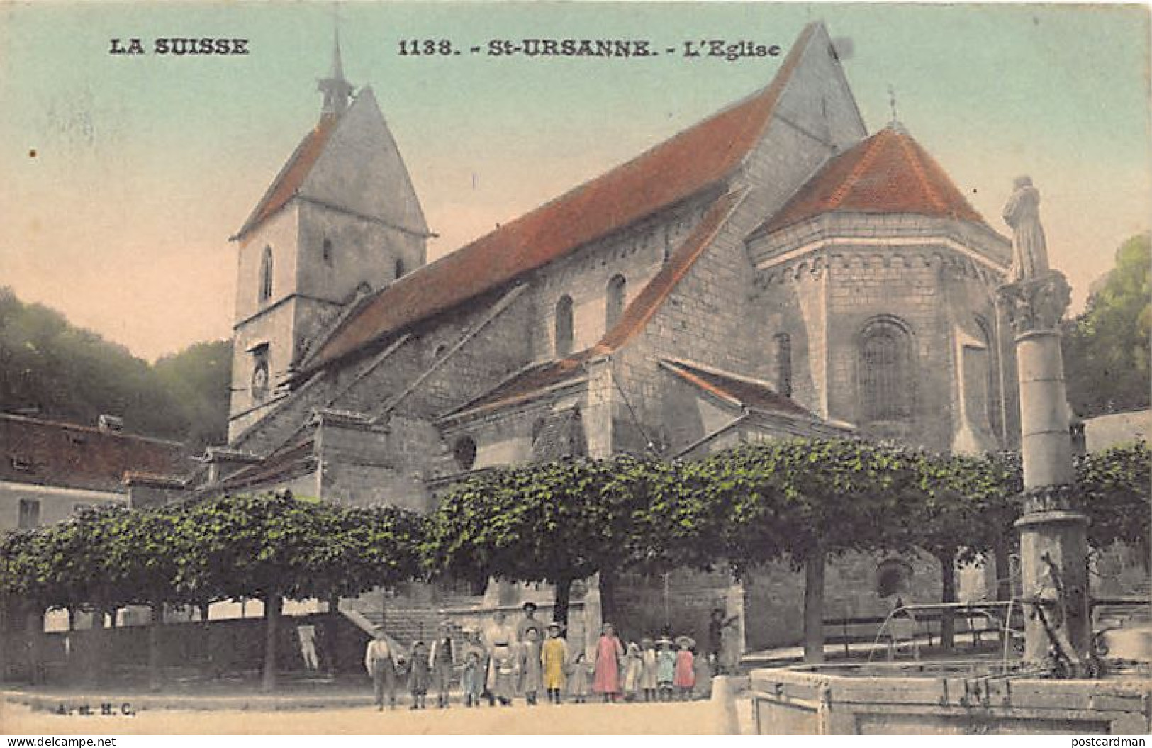 Suisse - SAINT-URSANNE (JU) L'église - Ed. A. & H. C. 1138
