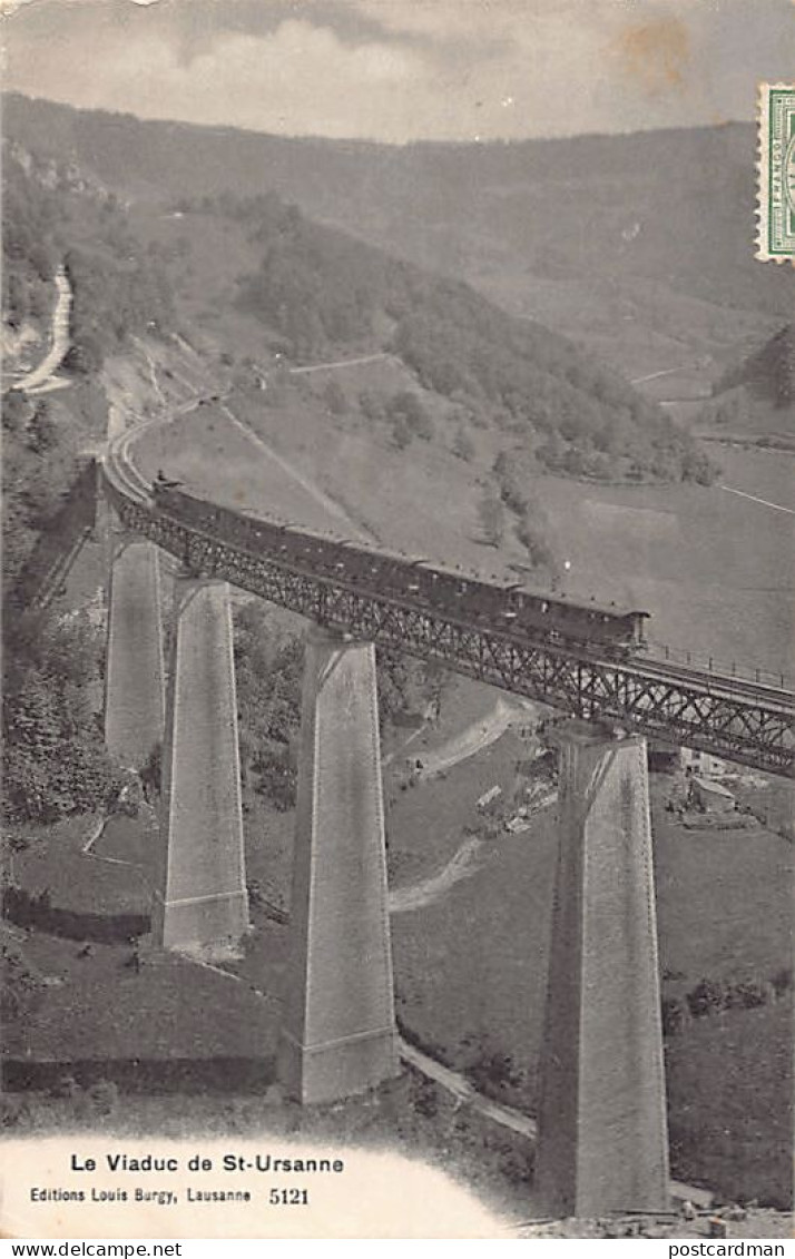 Suisse - SAINT-URSANNE (JU) Le viaduc - Ed. Louis Burgy 5121