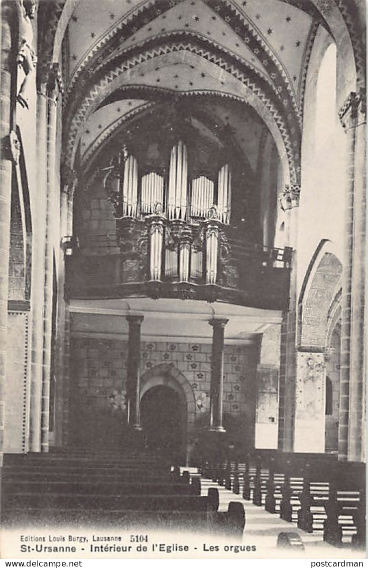 Suisse - SAINT-URSANNE (JU) Les orgues - Intérieur de l'église - Ed. Louis Burgy 5104