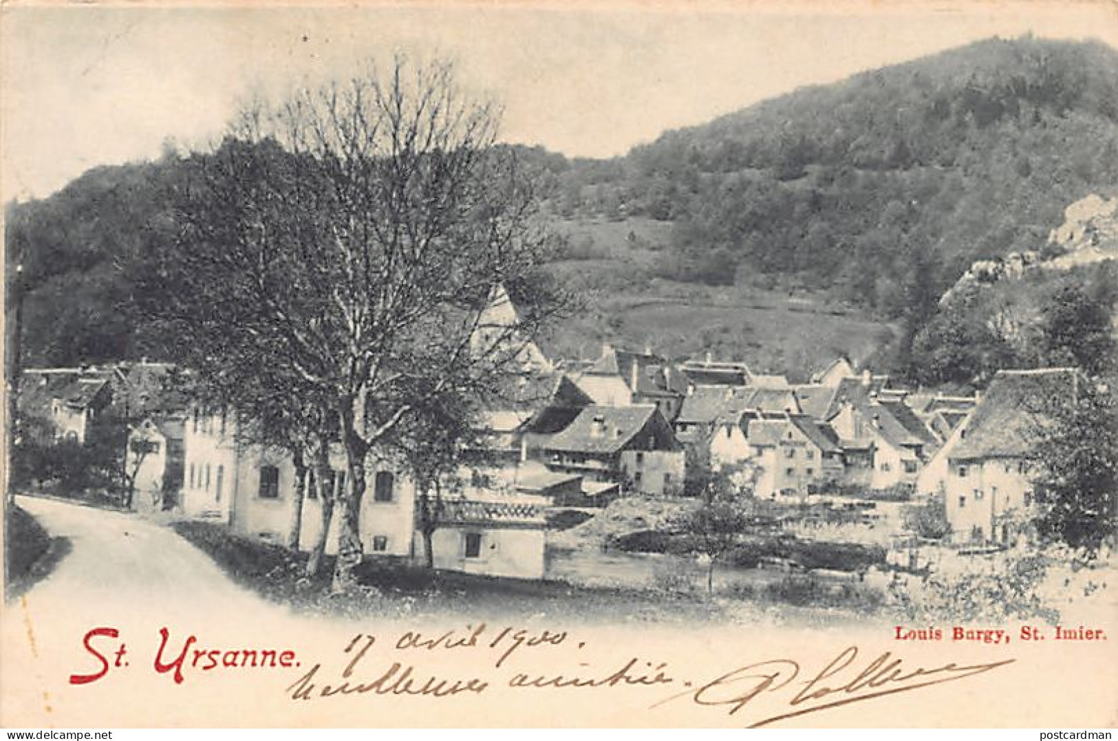 Suisse - SAINT-URSANNE (JU) Vue générale - Ed. L. Burgy