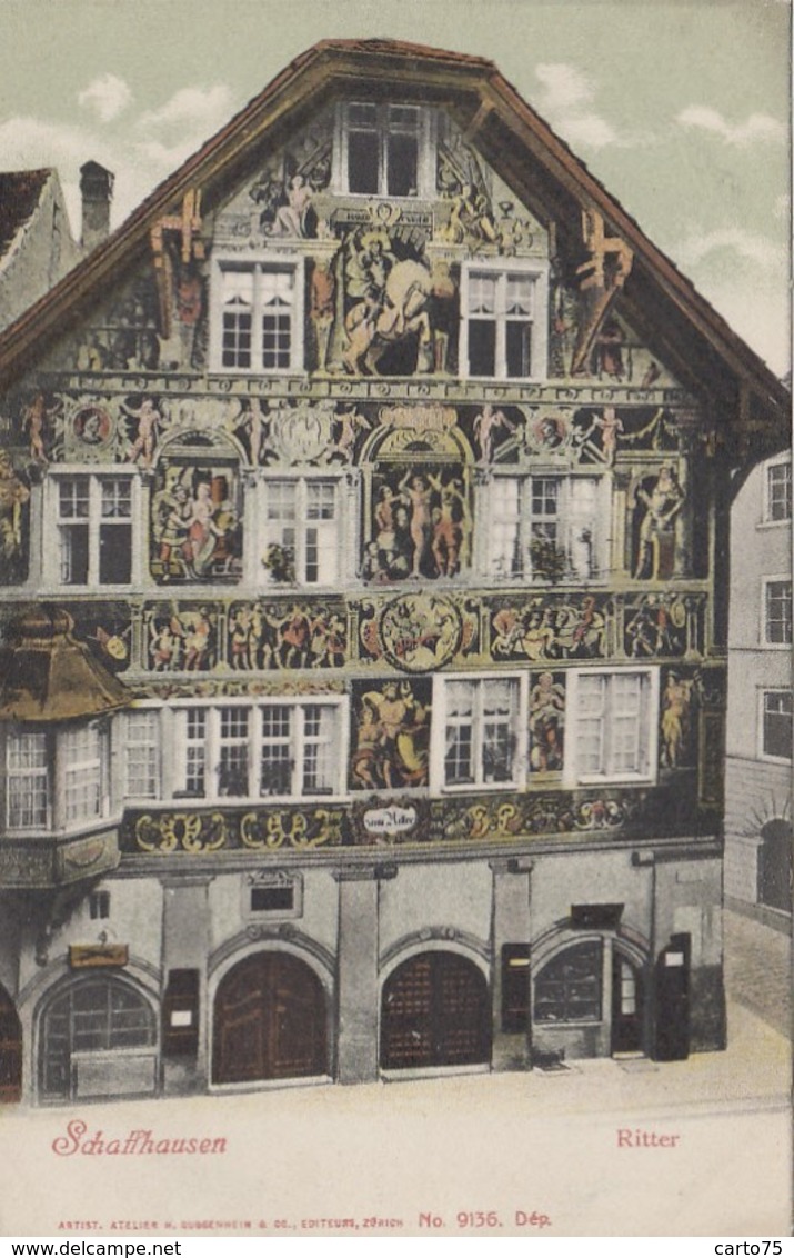 Suisse - Schaffhouse - Schaffhausen - Ritter - Maison Façade peinte