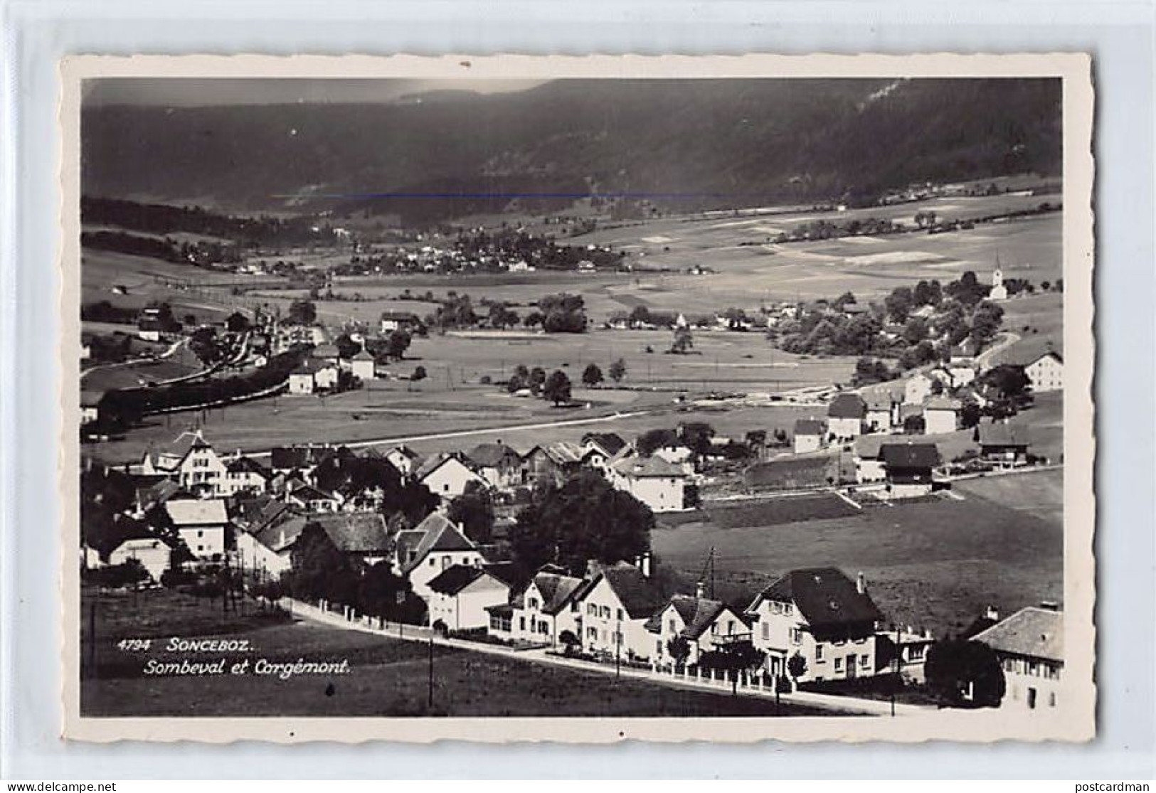 Suisse - SONCEBOZ (BE) Sombeval et Cogémont - Ed. Phototypie Co. 4794