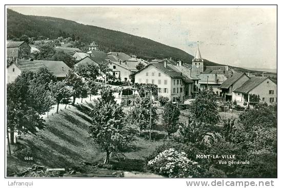 SUISSE-suisse - ref B278- mont la ville - vue generale   - carte bon etat -