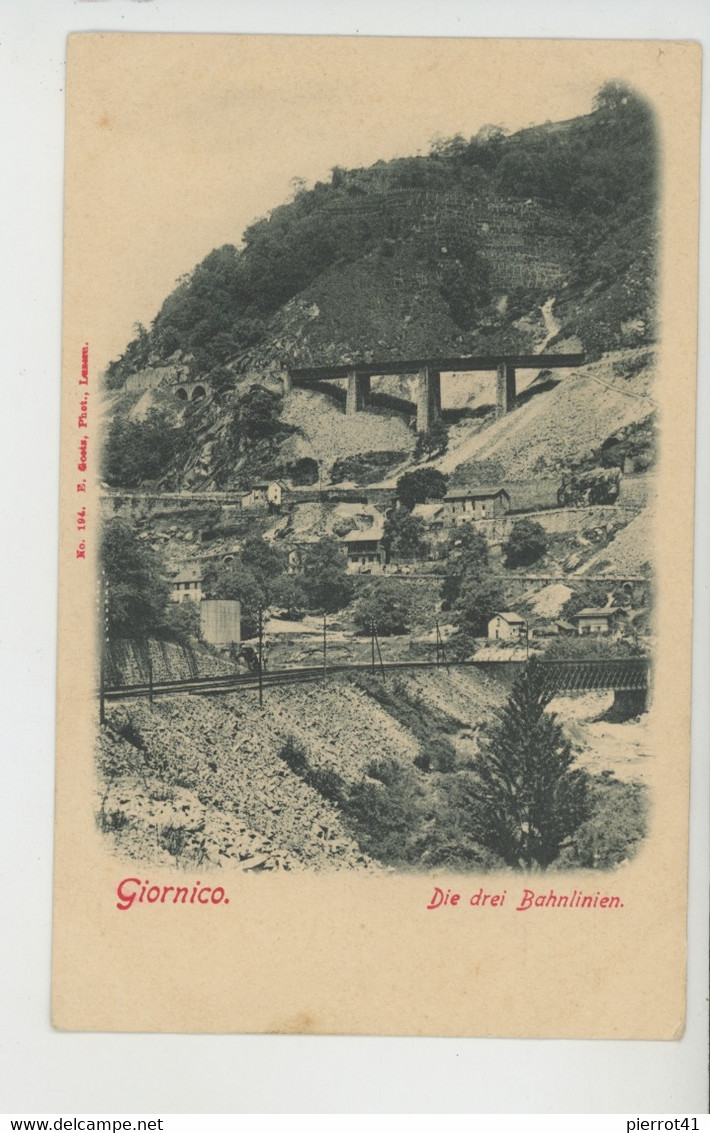 SUISSE - TESSIN - GIORNICO - Die drei Bahnlinien