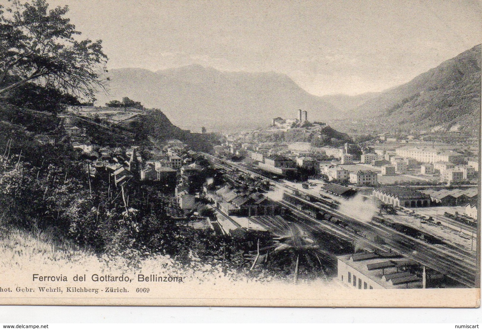 Suisse TI Tessin Bellinzona Ferrovia del Gottardo train