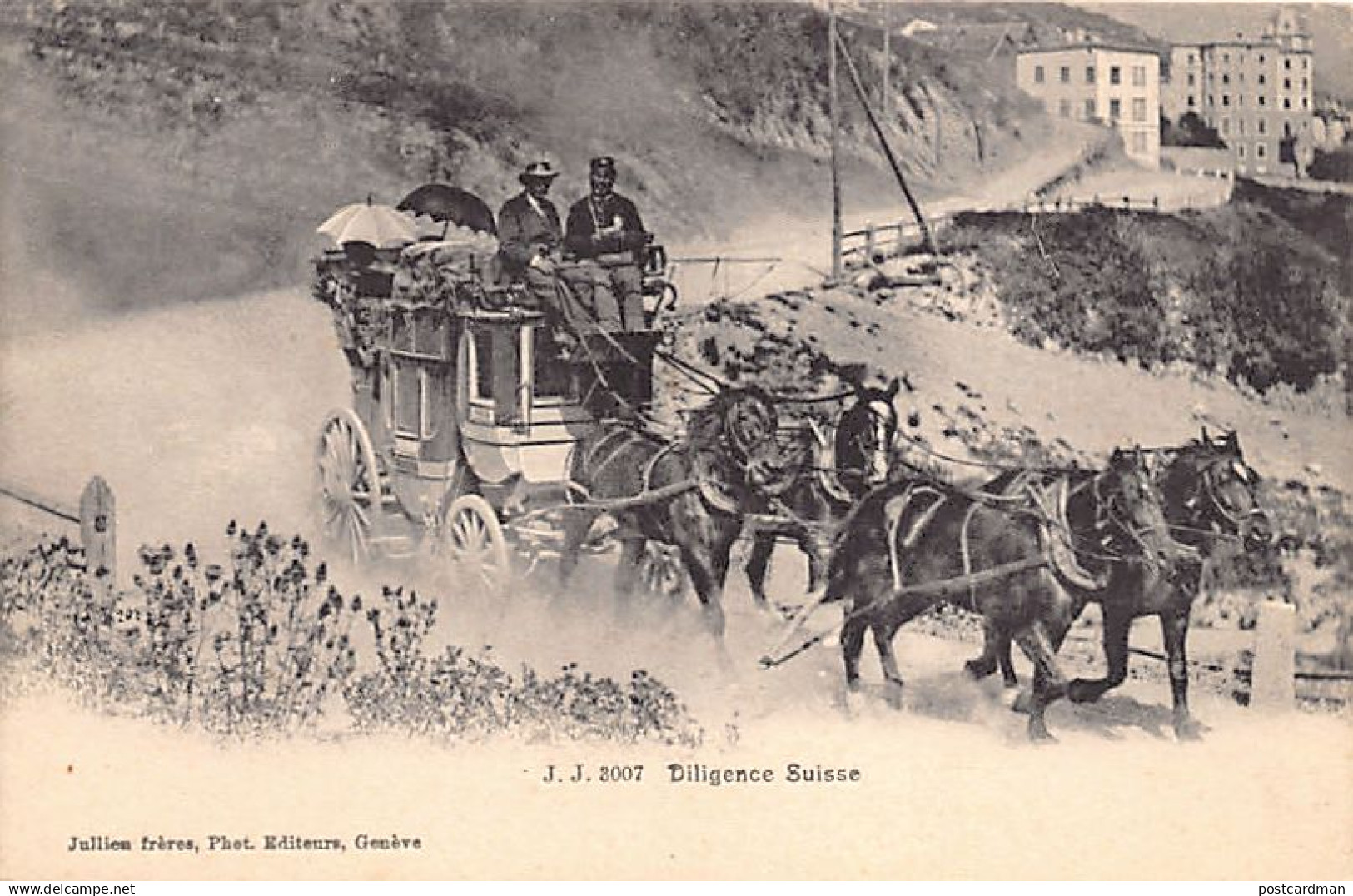 Suisse - Valais - Diligence suisse - Ed. Jullien J.J. 3007