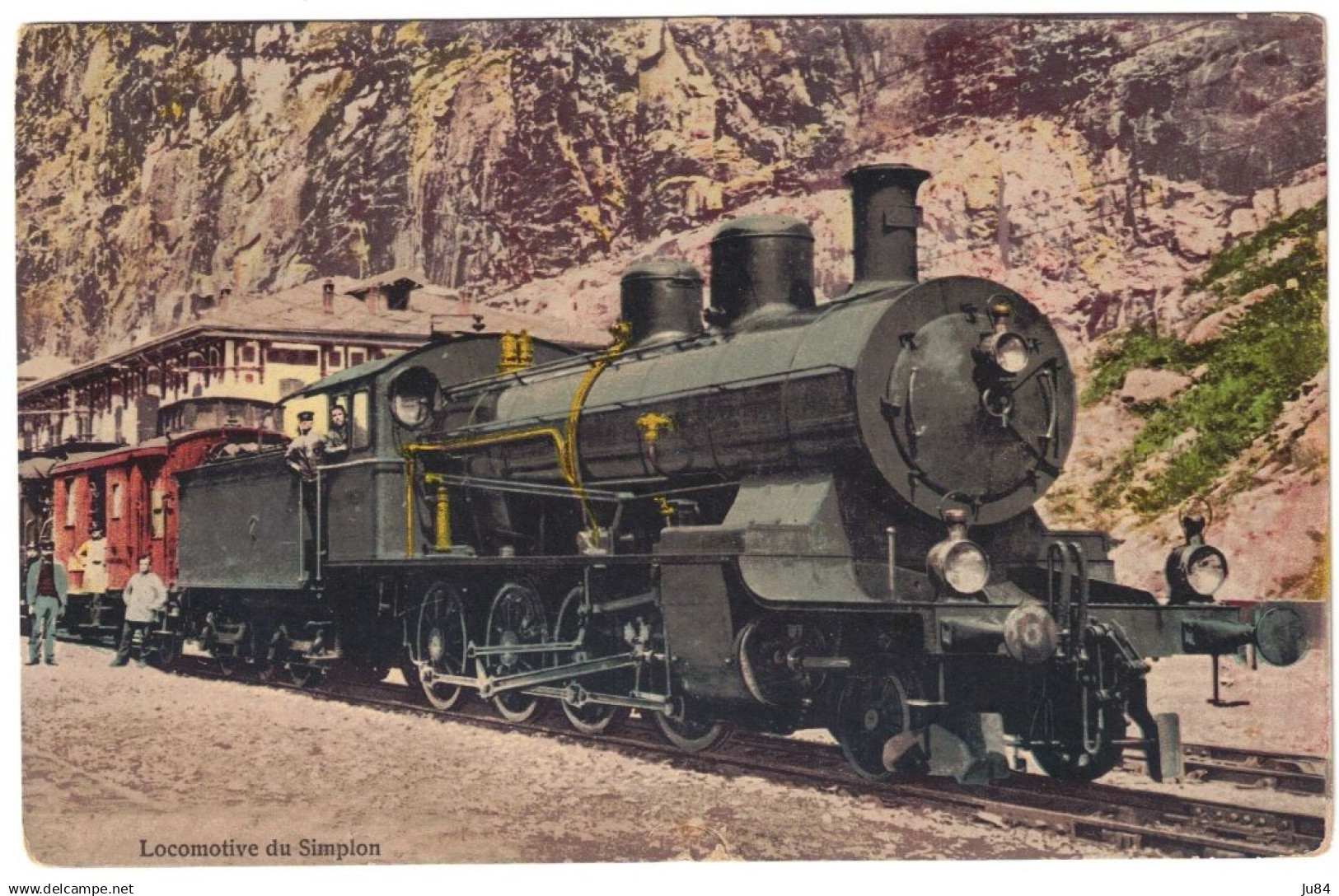 Suisse - Valais - Simplon - Locomotive du Simplon - Carte Postale non circulée