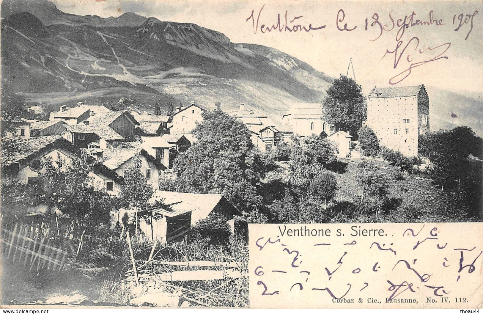 ¤¤  -  SUISSE   -  VENTHONE   -  SIERRE    -  Vue Générale   -   ¤¤