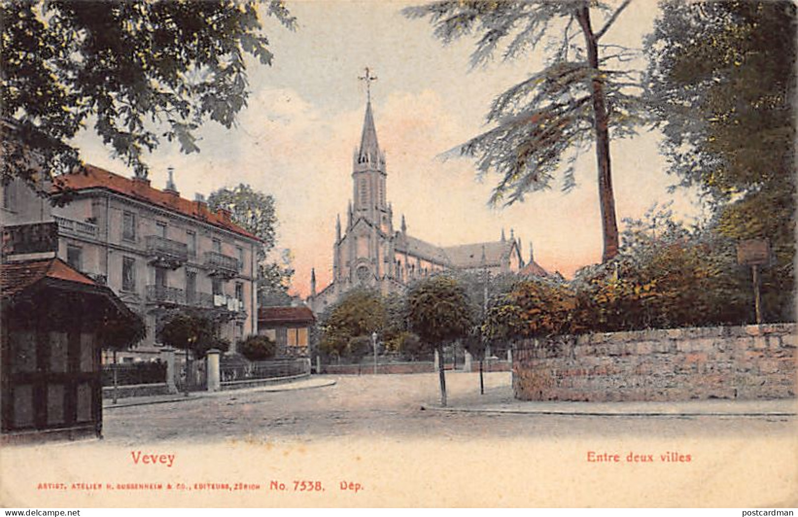 Suisse - VEVEY (VD) Entre Deux Villes - Ed. G. Guggenheim 7538