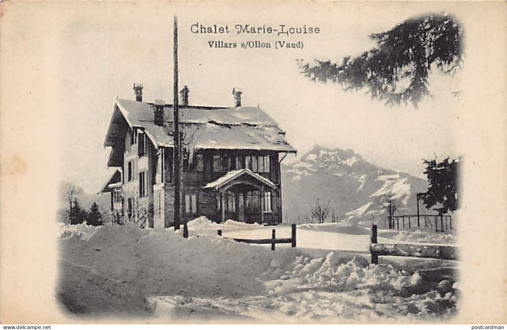 Suisse - VILLARS SUR OLLON (VD) Chalet Marie Louise (en hiver) - Ed. Impr. Alsacienne 1777