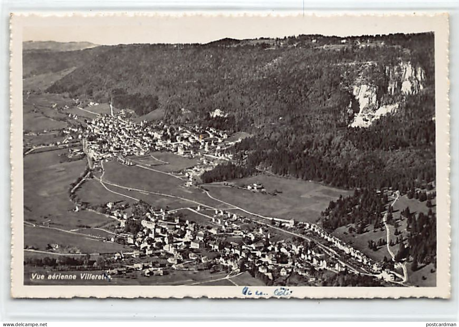 Suisse - VILLERET (BE) Vue aérienne - Ed. O. Wyrsch Swissair 2544