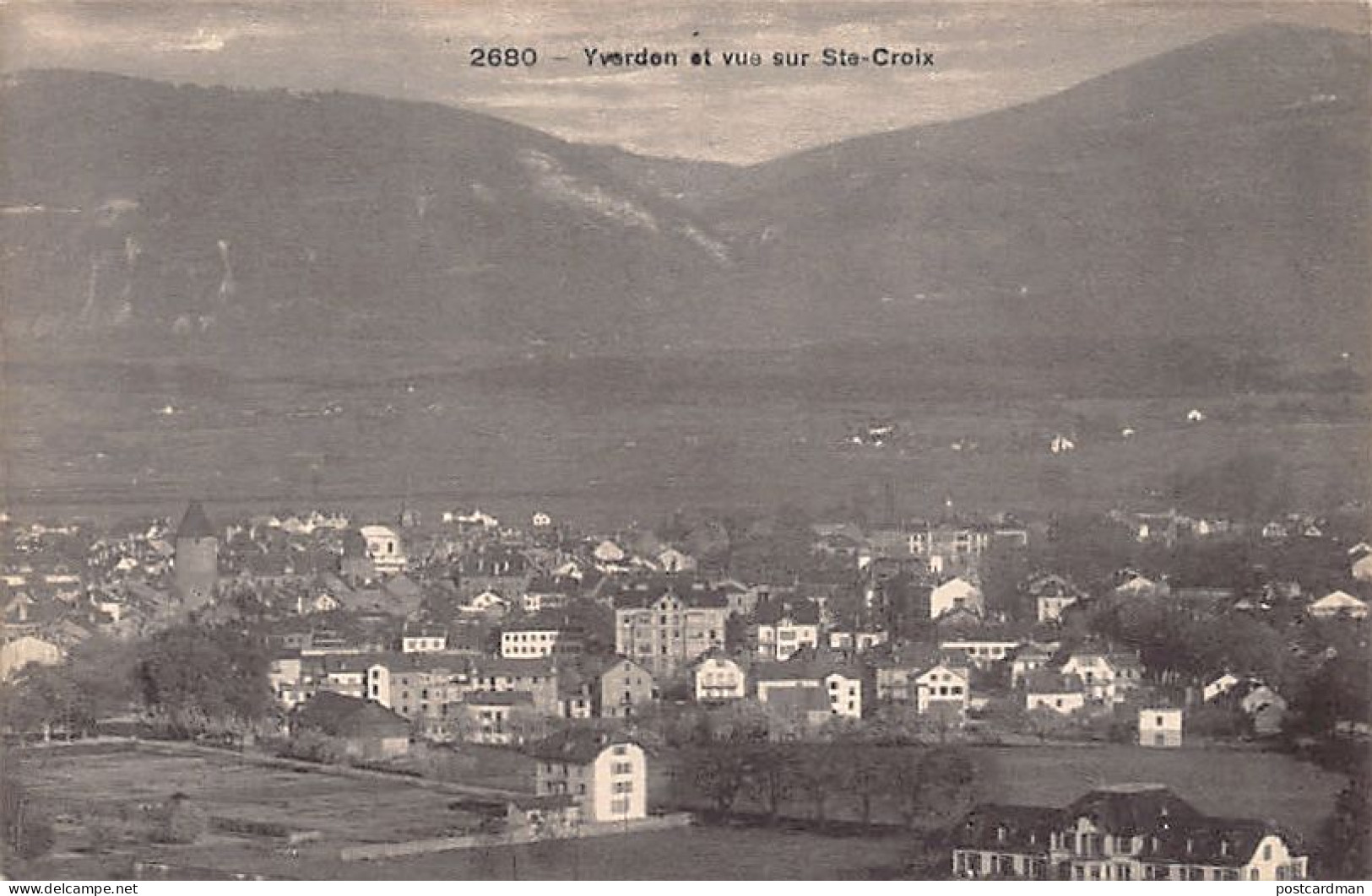Suisse - YVERDON (VD) Vue sur Sainte-Croix - Ed. C.P.N. 2680