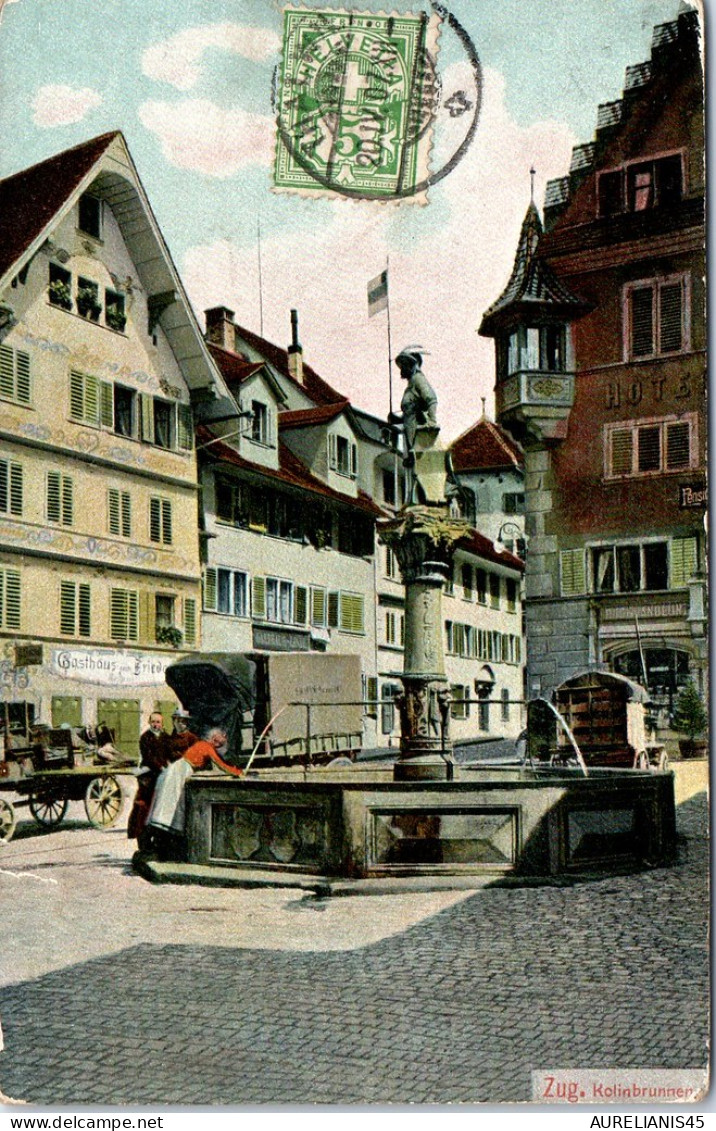 SUISSE ZOUG - Zug la fontaine