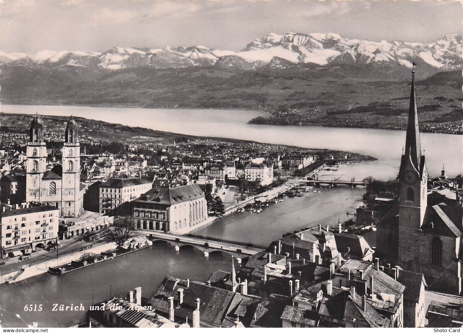 SUISSE ZURICH GROSSMUENSTER ET LAC DE ZURICH