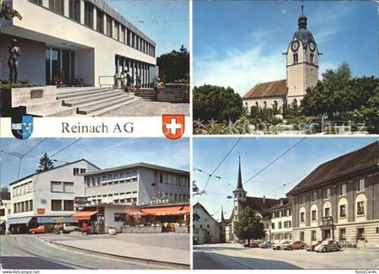 Reinach AG Rathaus Strassenpartien Kirche