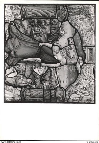 Wettingen AG Kloster Wettingen Figurenscheibe im Kreuzgang