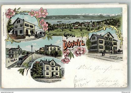 5712 Beinwil am See 1903 BOAKC Bahnhof Fabrik Gasthaus zum Löwen Lithogr... - 13715720