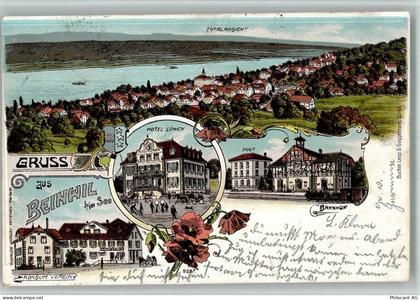 5712 Beinwil am See 1905 BOAKC Hotel Löwen Postamt Bahnhof Konsumverein ... - 13715719