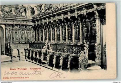 5430 Wettingen 1905 - Chorstühle im Kloster - 10597929