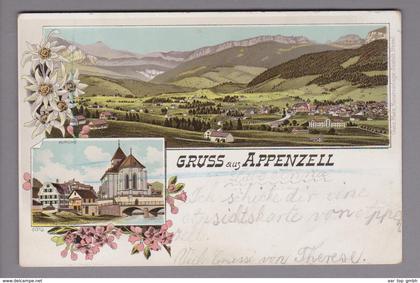 AK CH AI Appenzell Litho Gebr. Metz #6013