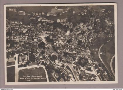 CH AI Appenzell 1932-09-08 Flugaufnahme vom "Graf Zeppelin" aus