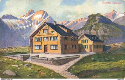 Ebenalp 1641m Saentis Appenzell AI Berggasthaus Appenzeller Alpen Kuenstlerkarte