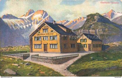 Ebenalp 1641m Saentis Appenzell AI Gasthaus Appenzeller Alpen Kuenstlerkarte