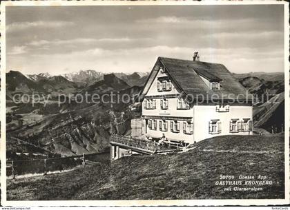 Kronberg Saentis Gasthaus Kronberg mit Glarneralpen