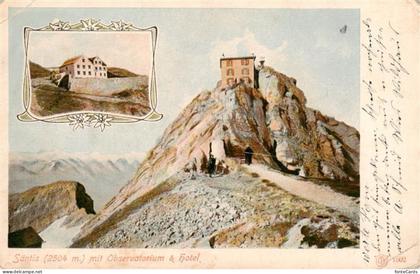 Saentis 2504m AR mit Observatorium und Saentis Hotel