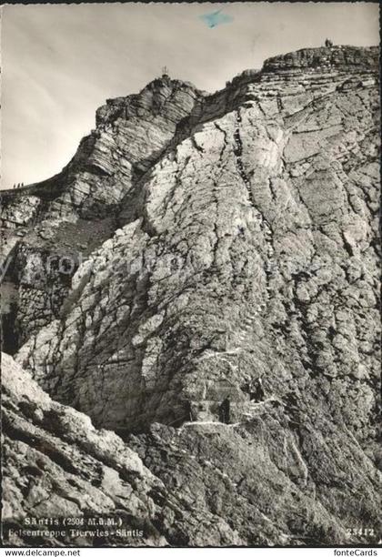 Saentis AR Felsentreppe Tierwies-Saentis